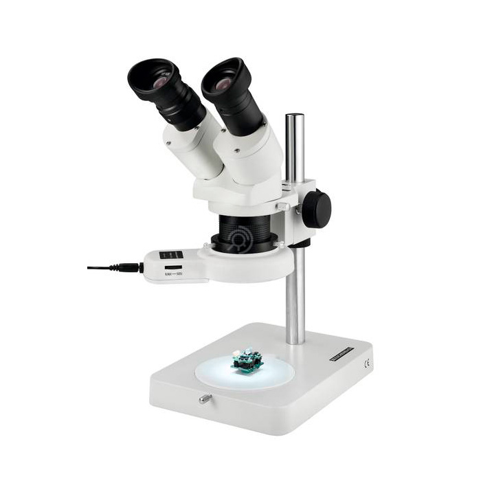 Микроскоп для работы в отраженном свете с LED кольцом, 10x/20x, 33213