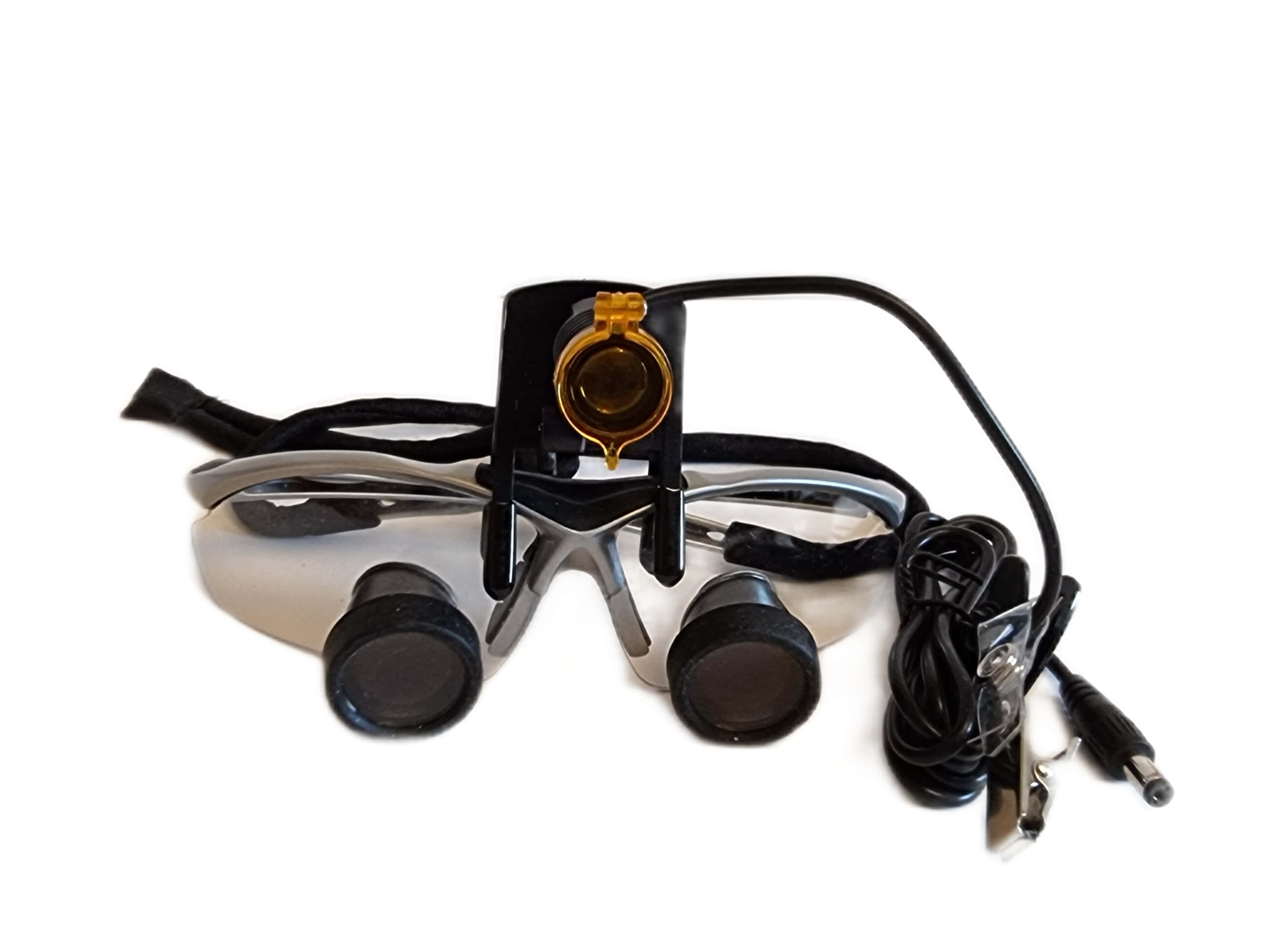 Комплект: Бинокулярные лупы BiVIZIO с осветителем MicroLight Clip