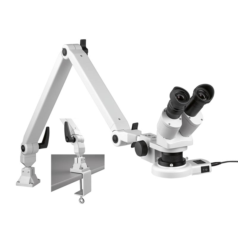 Комплект: Микроскоп зуботехнический + линза 0,5 с защитной крышкой, FD=160мм