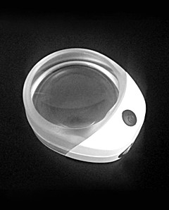 Лупа настольная контактная 10x-60мм с подсветкой (1 LED) аккумуляторная Kromatech PW6010C